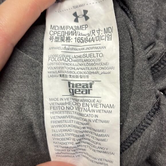 Under Armour Women’s Heather Gray Zip Pullover Long Sleeve Mock Neck Shirt- Med - Picture 11 of 12